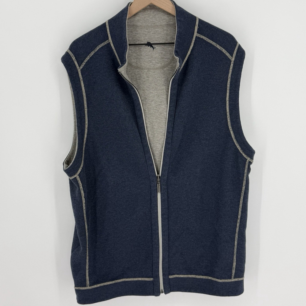 Tommy Bahama Flipshore Full-Zip Reversible Vest Men’s Size Xl